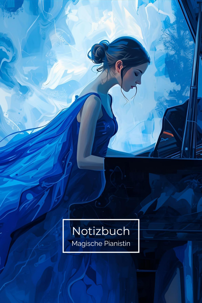 Notizbuch magische pianistin